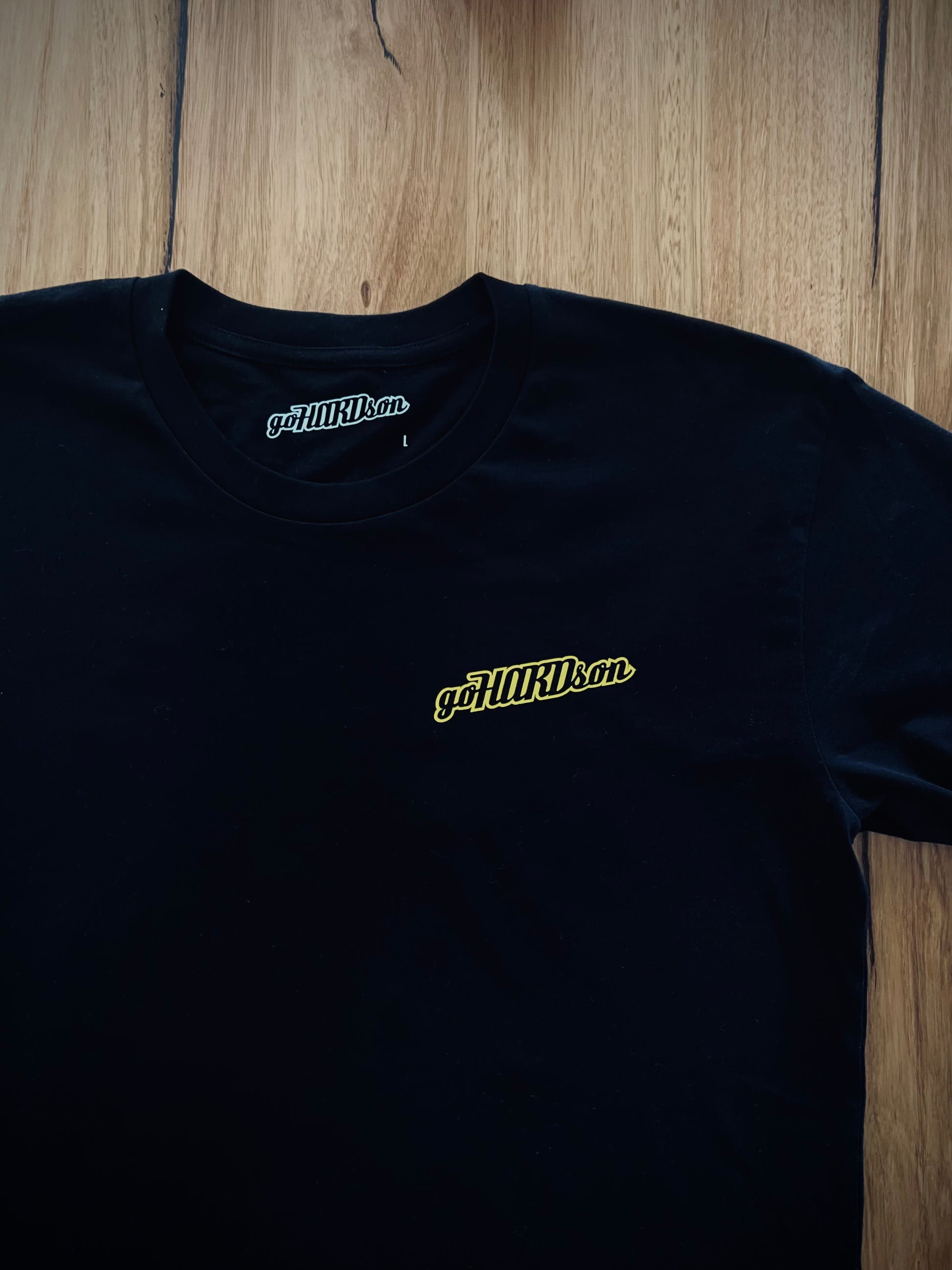 goHARDson the westside black mens streetwear t-shirt golden state warriors the bay melbourne westgate bridge steph curry