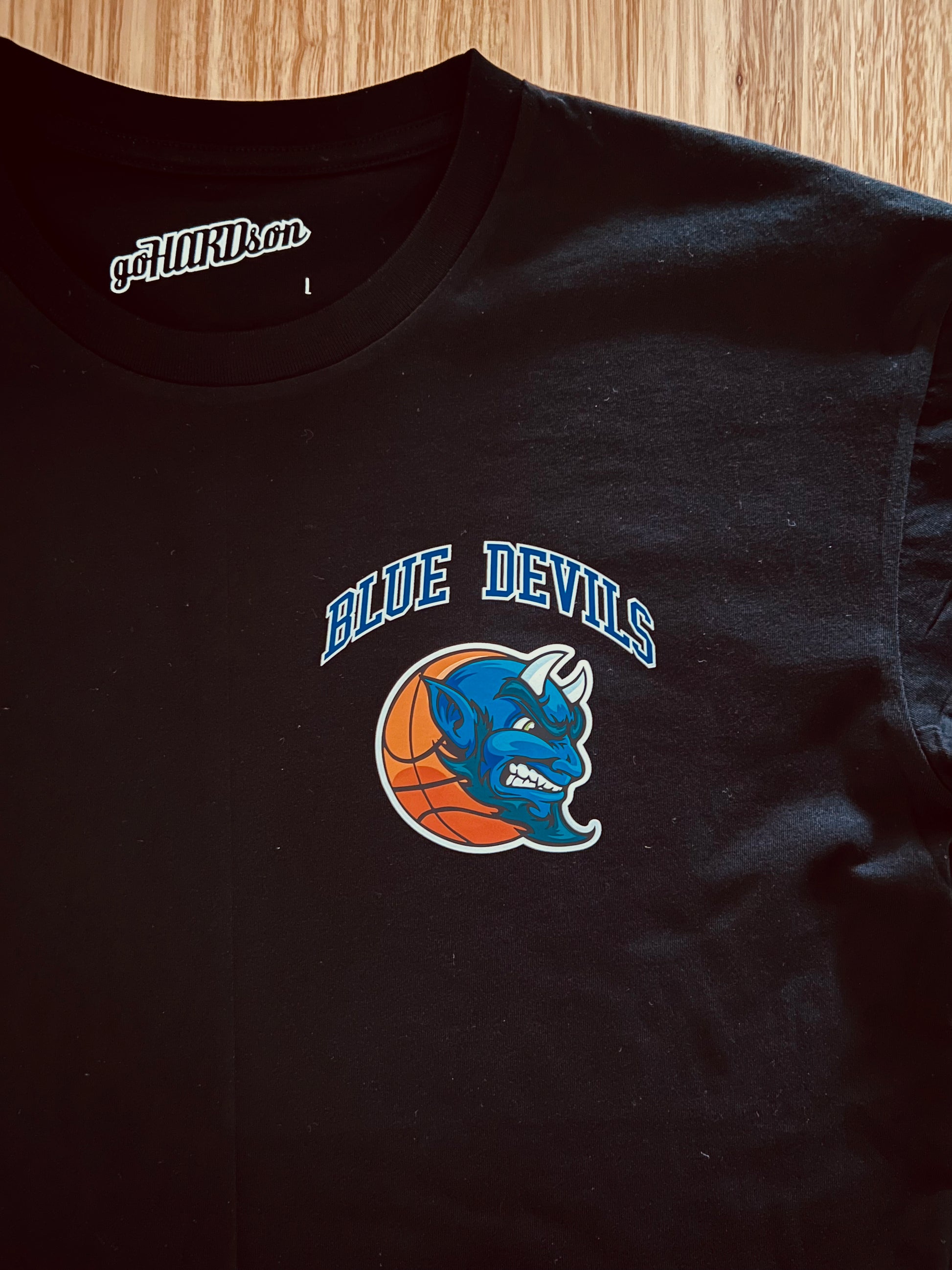 gohardson caroline springs blue devils keilor basketball association support crew tee t shirt