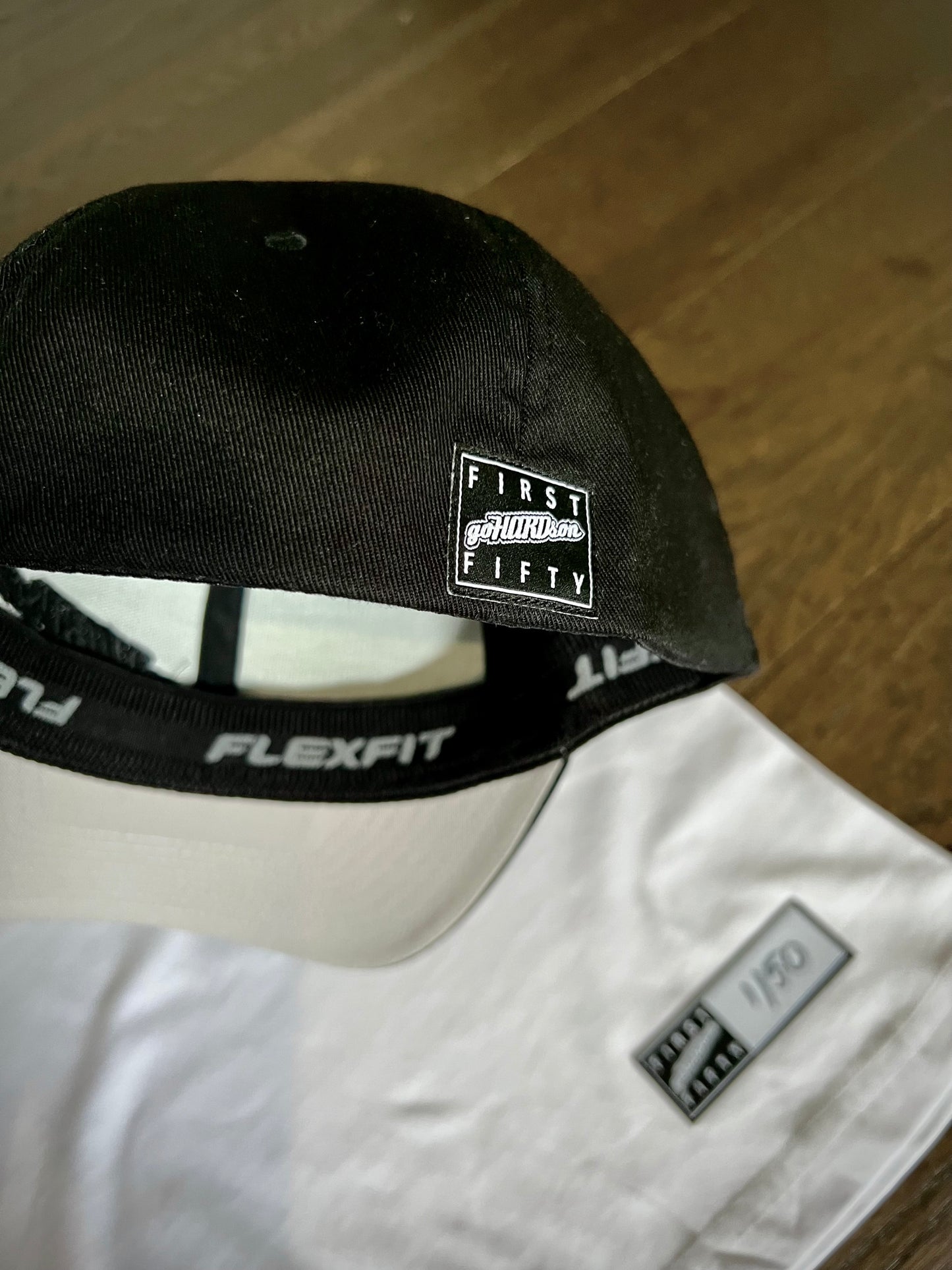 gHARDson First Fifty flex fit fitted cap Yupoong streetwear mens fashion clothing hats accessories