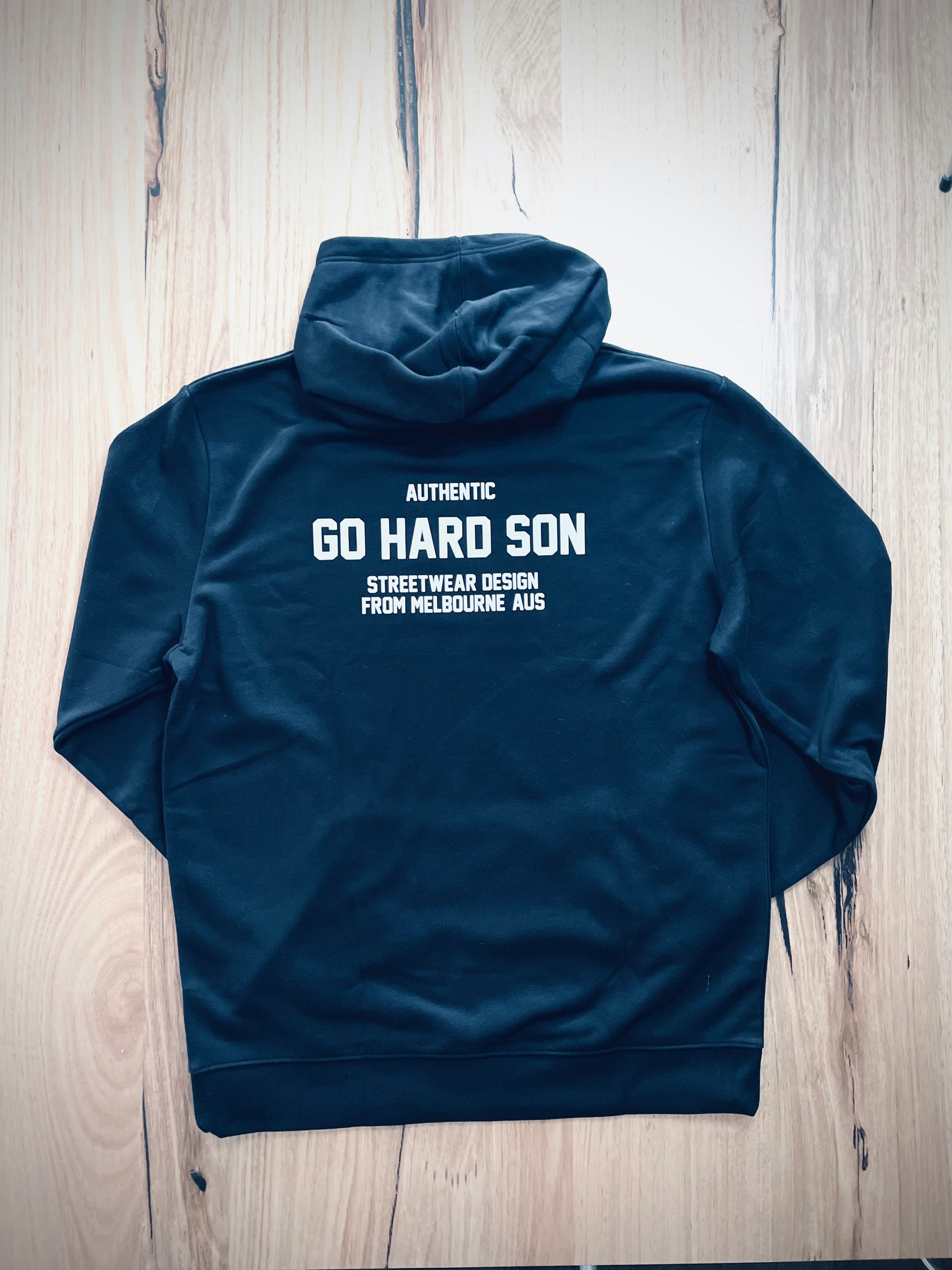 goHARDson fortune favours the brave black hoodie jumper pullover sweatshirt authentic mens streetwear