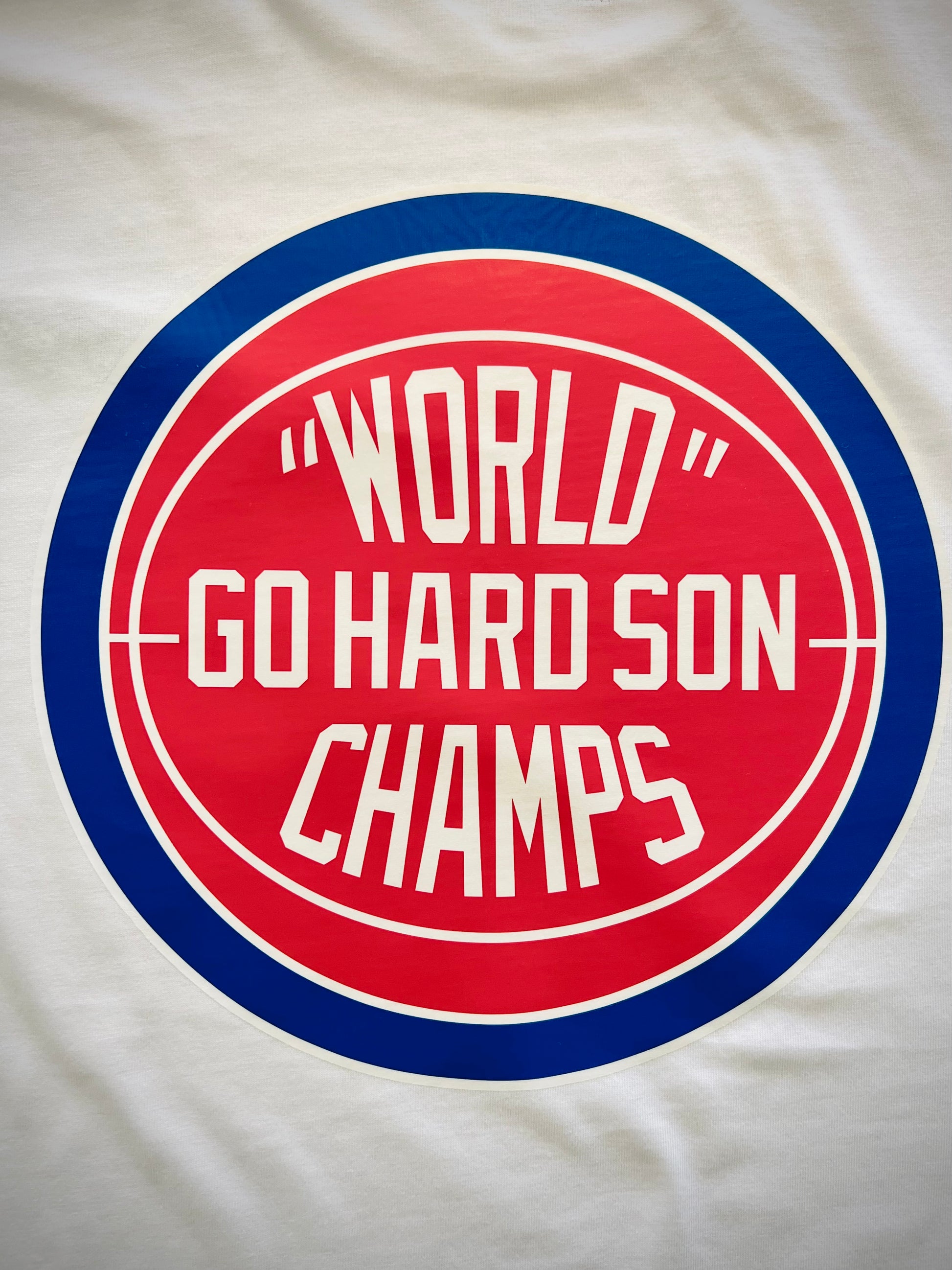 goHARDson world champion champs mens fashion streetwear white t shirt basketball nba detroit pistons bad boys era