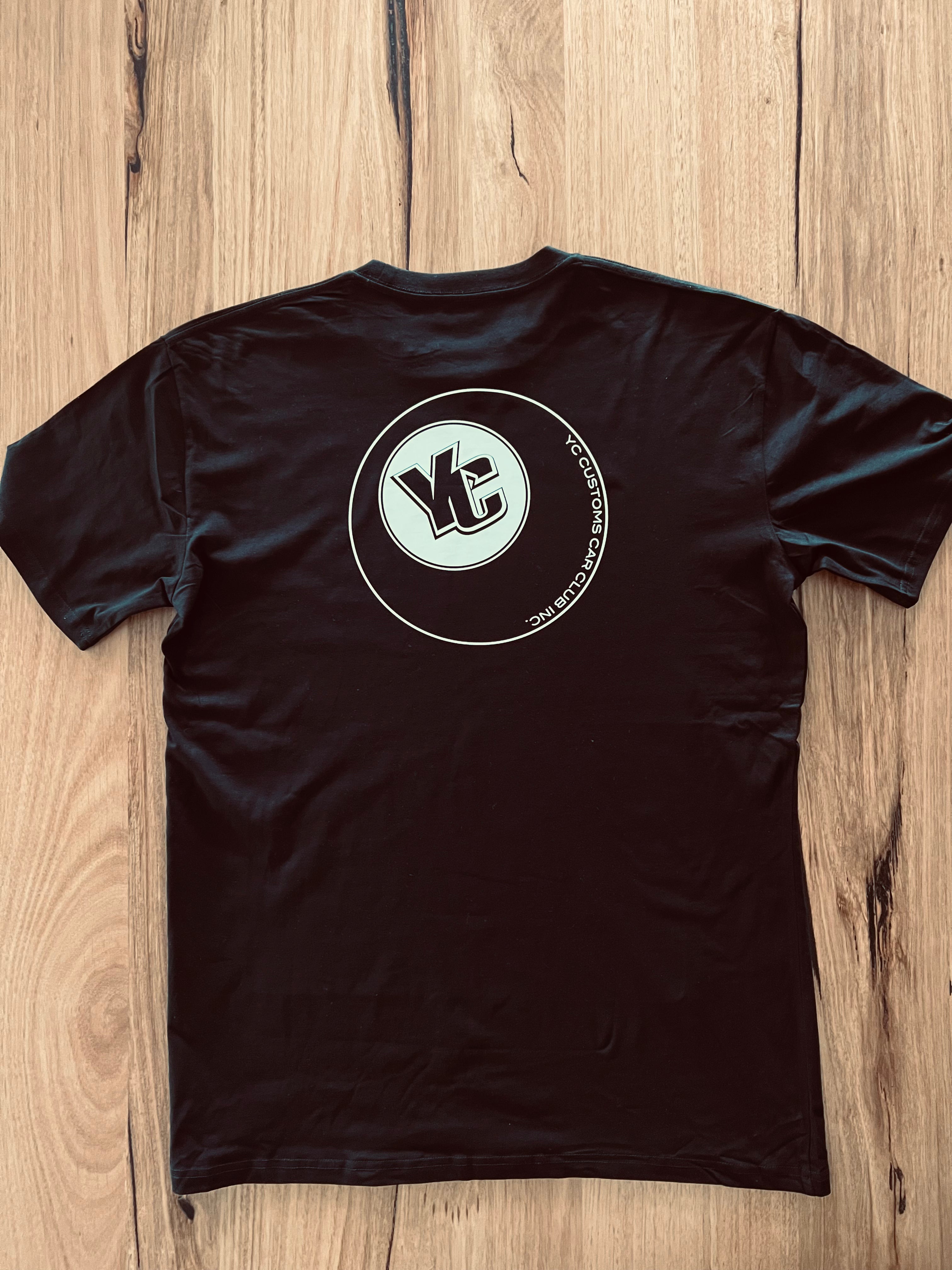 goHARDson YC Customs Car Club club permit reg rego black t-shirt