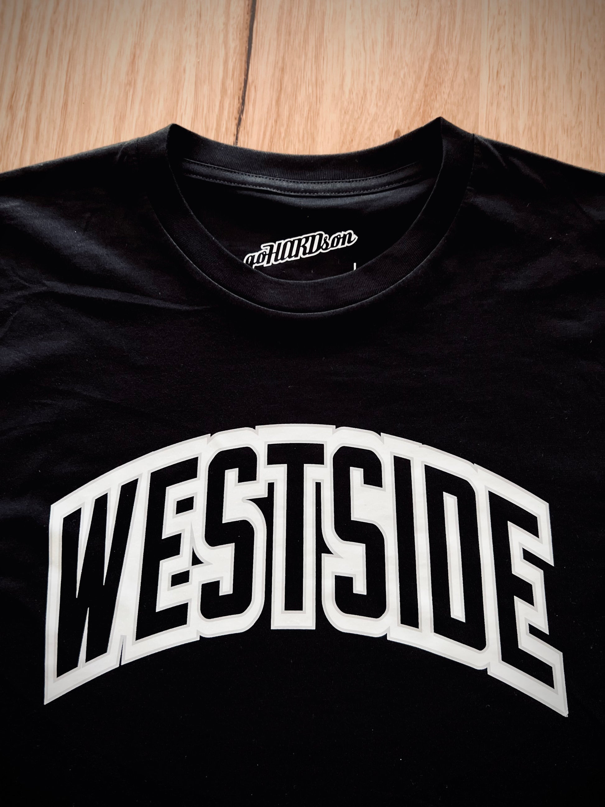 goHARDson "westside' black streetwear tee t-shirt tshirt mens fashion 